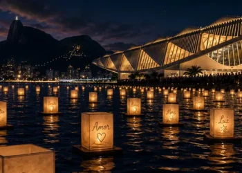 Water lantern festival no Rio de Janeiro