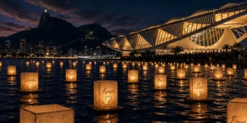 Water lantern festival no Rio de Janeiro