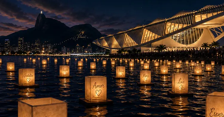Water lantern festival no Rio de Janeiro
